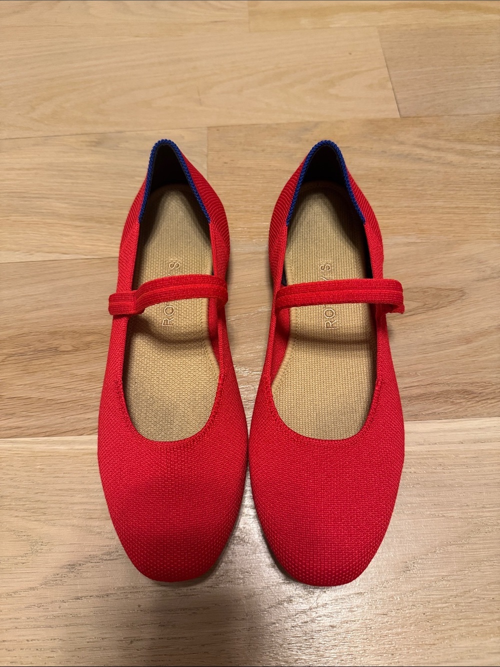 Rothy's Red Mary Jane Flats